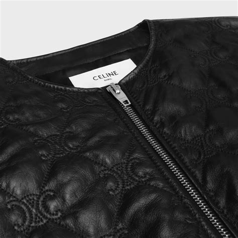 celine sheepskin coat|TRIOMPHE BOMBER JACKET IN SOFT LAMBSKIN.